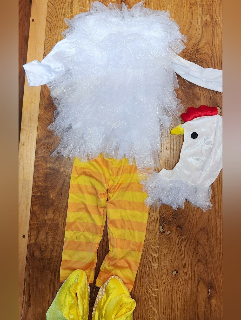 Leghorn Chicken Costume White & Yellow 12-18 Months New